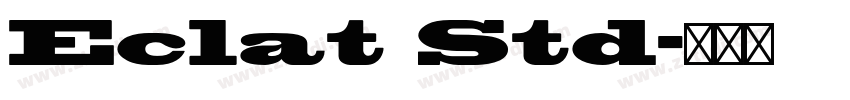 Eclat Std字体转换